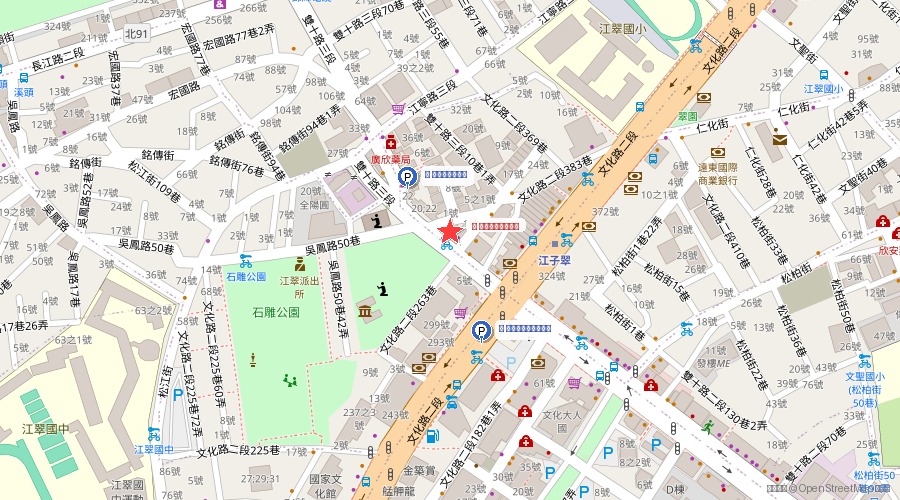 事務所位置與附近停車場地圖